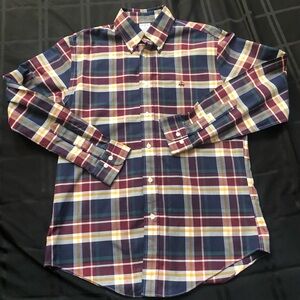 Brooks Brothers Regent Button Down Mens Shirt Medium Multicolored Plaid Oxford